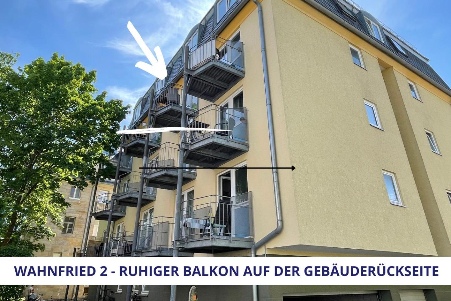 Apartment Wahnfried No2 - citynah wohnen mit Küche, Duschbad und Balkon Bayreuth Exterior foto